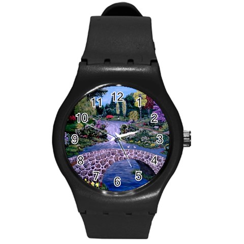 My Garden By Ave Hurley Ah 001 163 Original 1 45mg Round Plastic Sport Watch Medium from ArtsNow.com Front