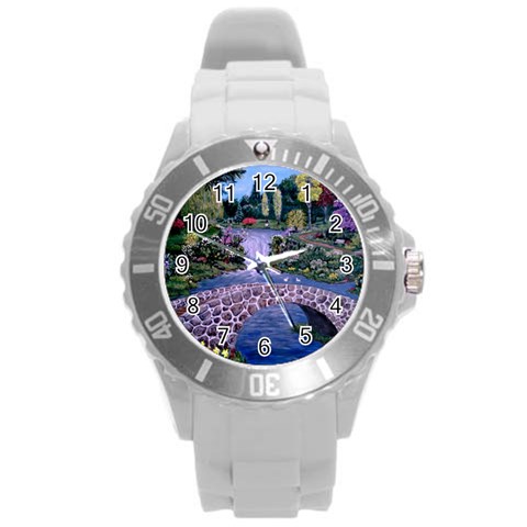 My Garden By Ave Hurley Ah 001 163 Original 1 45mg Round Plastic Sport Watch Large from ArtsNow.com Front