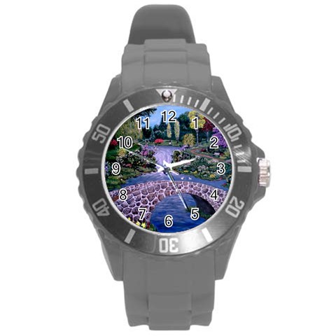My Garden By Ave Hurley Ah 001 163 Original 1 45mg Round Plastic Sport Watch Large from ArtsNow.com Front