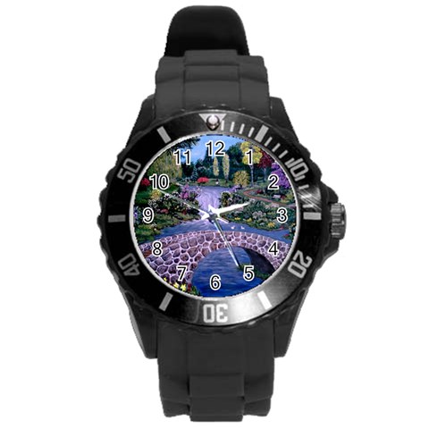 My Garden By Ave Hurley Ah 001 163 Original 1 45mg Round Plastic Sport Watch Large from ArtsNow.com Front