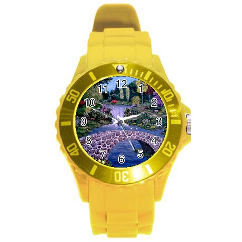 My Garden By Ave Hurley Ah 001 163 Original 1 45mg Round Plastic Sport Watch Large from ArtsNow.com Front