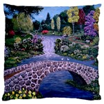 My Garden By Ave Hurley Ah 001 163 Original 1 45mg Large Cushion Case (Two Sides)