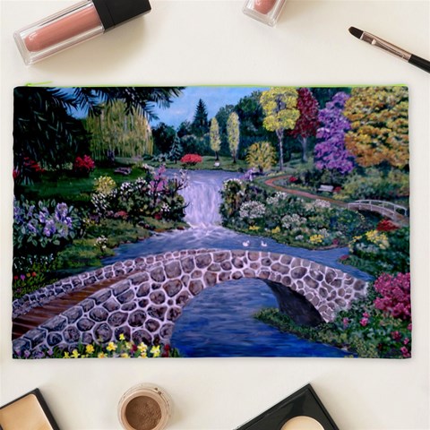My Garden By Ave Hurley Ah 001 163 Original 1 45mg Cosmetic Bag (XXL) from ArtsNow.com Front