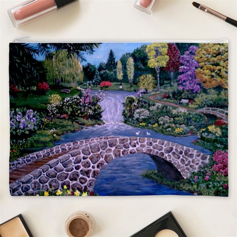 My Garden By Ave Hurley Ah 001 163 Original 1 45mg Cosmetic Bag (XXXL) from ArtsNow.com Front
