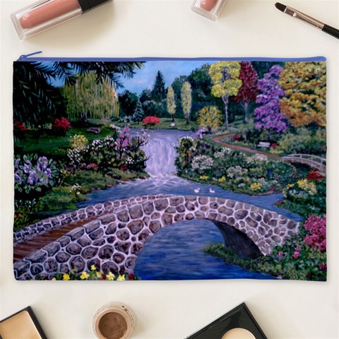 My Garden By Ave Hurley Ah 001 163 Original 1 45mg Cosmetic Bag (XXXL) from ArtsNow.com Front
