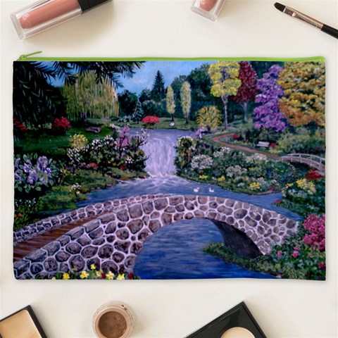 My Garden By Ave Hurley Ah 001 163 Original 1 45mg Cosmetic Bag (XXXL) from ArtsNow.com Front