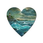 Hobson s Lighthouse by Ave Hurley - Magnet (Heart)