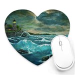 Hobson s Lighthouse by Ave Hurley - Mousepad (Heart)