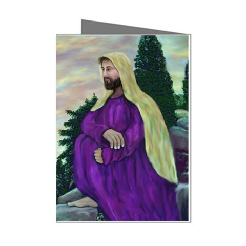 Jesus Looking at the Temple Left