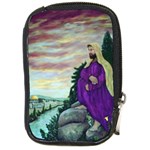 Jesus Overlooking Jerusalem-by AveHurley of ArtRevu - Compact Camera Leather Case