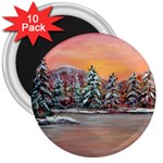Jane s Winter Sunset by Ave Hurley - 3  Magnet (10 pack)