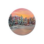 Jane s Winter Sunset by Ave Hurley - Magnet 3  (Round)