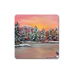 Jane s Winter Sunset by Ave Hurley - Magnet (Square)