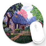 Essex Cottage by Ave Hurley - Round Mousepad