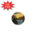Brenton s Waterfalls by Ave Hurley - 1  Mini Button (100 pack) 
