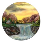 Brenton s Waterfalls by Ave Hurley - Magnet 5  (Round)