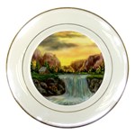 Brenton s Waterfalls by Ave Hurley - Porcelain Plate