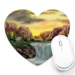 Brenton s Waterfall -  Ave Hurley  Mousepad (Heart)