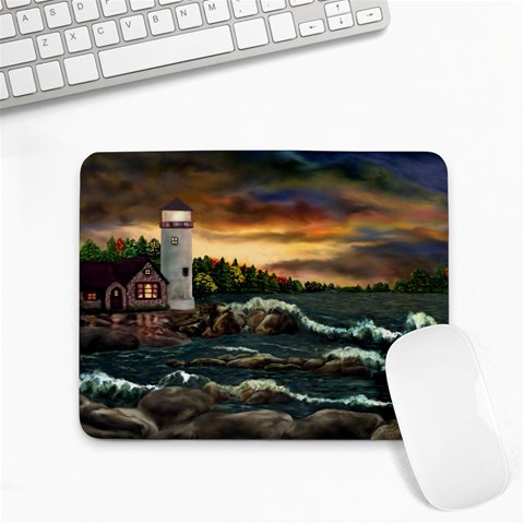 Davids Lighthouse  Ah 001 Cafe Press Small Mousepad from ArtsNow.com Front