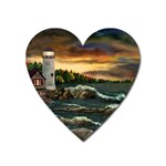 David s Lighthouse by Ave Hurley - Magnet (Heart)