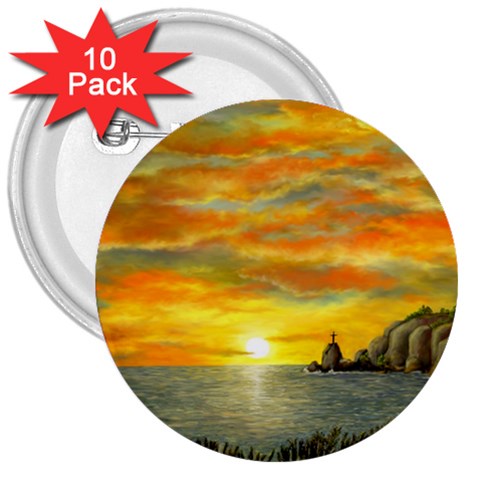 Sunset Of Hope (2mb) 3  Button (10 pack) from ArtsNow.com Front
