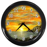 Sunset Of Hope (2mb) Wall Clock (Black)