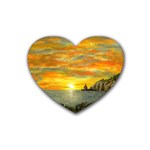 Sunset Of Hope (2mb) Rubber Coaster (Heart)