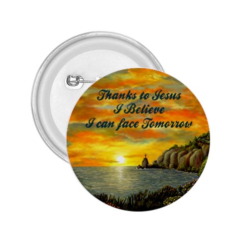 Thanks to Jesus 2.25  Button from ArtsNow.com Front