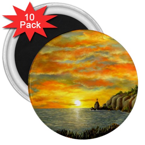 Sunset Of Hope  3  Magnet (10 pack) from ArtsNow.com Front
