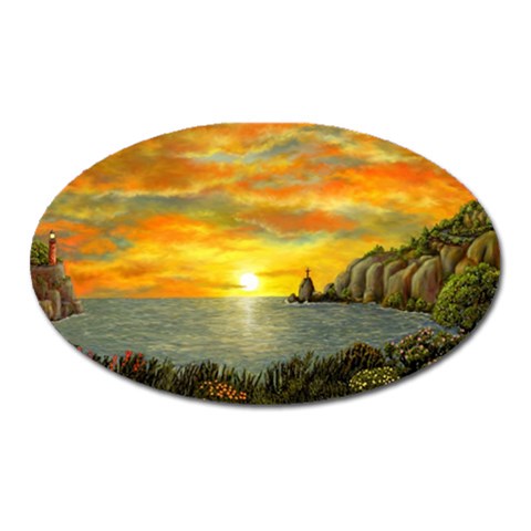 Sunset Of Hope  Magnet (Oval) from ArtsNow.com Front