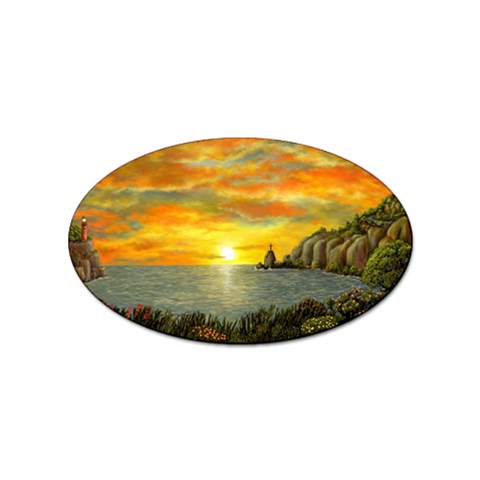 Sunset Of Hope  Sticker Oval (100 pack) from ArtsNow.com Front