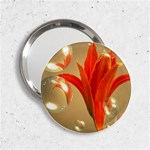 Jd 300 001 Joyce Dickens Almost A Blossom In Bubbles 2.25  Handbag Mirror