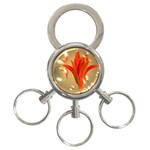 Jd 300 001 Joyce Dickens Almost A Blossom In Bubbles 3-Ring Key Chain