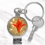 Jd 300 001 Joyce Dickens Almost A Blossom In Bubbles Nail Clippers Key Chain