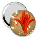 Jd 300 001 Joyce Dickens Almost A Blossom In Bubbles 3  Handbag Mirror