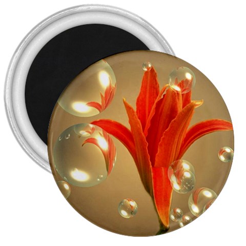 Jd 300 001 Joyce Dickens Almost A Blossom In Bubbles 3  Magnet from ArtsNow.com Front