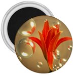 Jd 300 001 Joyce Dickens Almost A Blossom In Bubbles 3  Magnet