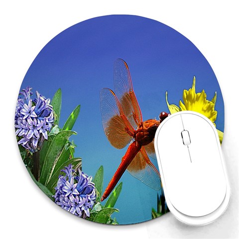 Celebrate Spring Round Mousepad from ArtsNow.com Front