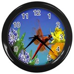 Celebrate Spring Wall Clock (Black)