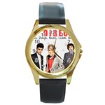 One Direction One Direction 31160676 1600 900 Round Gold Metal Watch