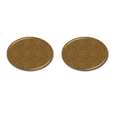Sugarstorm Cufflinks (Oval) from ArtsNow.com Front(Pair)