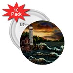David s Lighthouse by Ave Hurley - 2.25  Button (10 pack)
