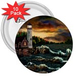 David s Lighthouse by Ave Hurley - 3  Button (10 pack)