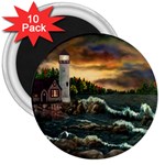 David Bowman Lighthouse 3  Magnet (10 pack)