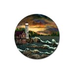 David Bowman Lighthouse Magnet 3  (Round)