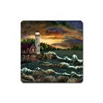David Bowman Lighthouse Magnet (Square)