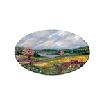 Katy s Pasture by Ave Hurley - Sticker Oval (100 pack)