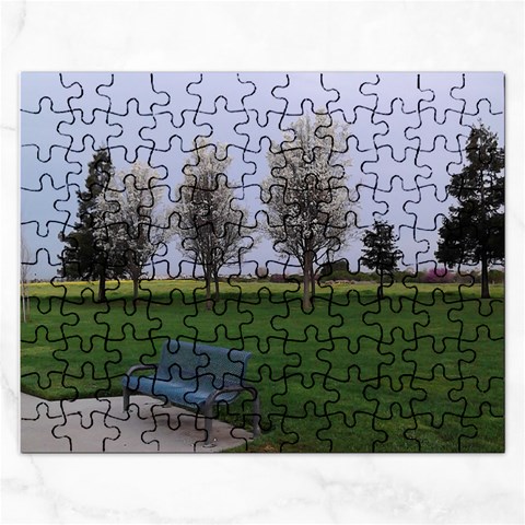  Waiting in the Park  Jigsaw Puzzle (Rectangular) from ArtsNow.com Front