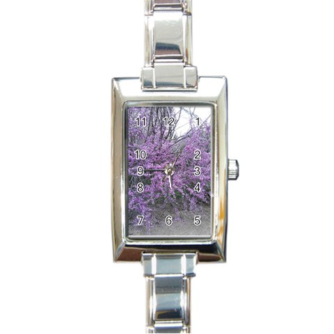 T4 Rectangular Italian Charm Watch from ArtsNow.com Front