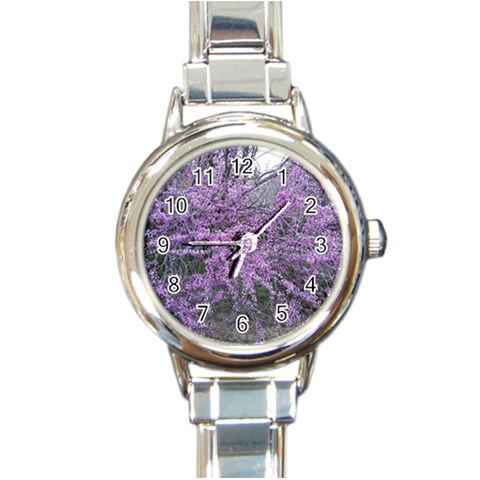 T4 Round Italian Charm Watch from ArtsNow.com Front